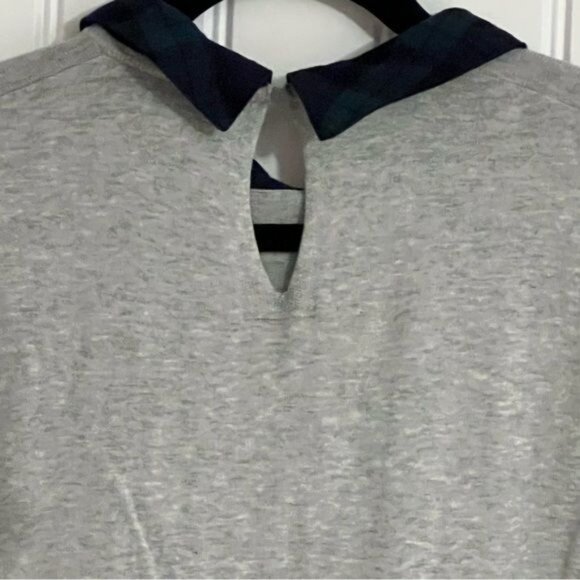 J Crew Factory Women’s Sweater Watch Plaid Collar and Shirttail Size Small - Picture 5 of 10